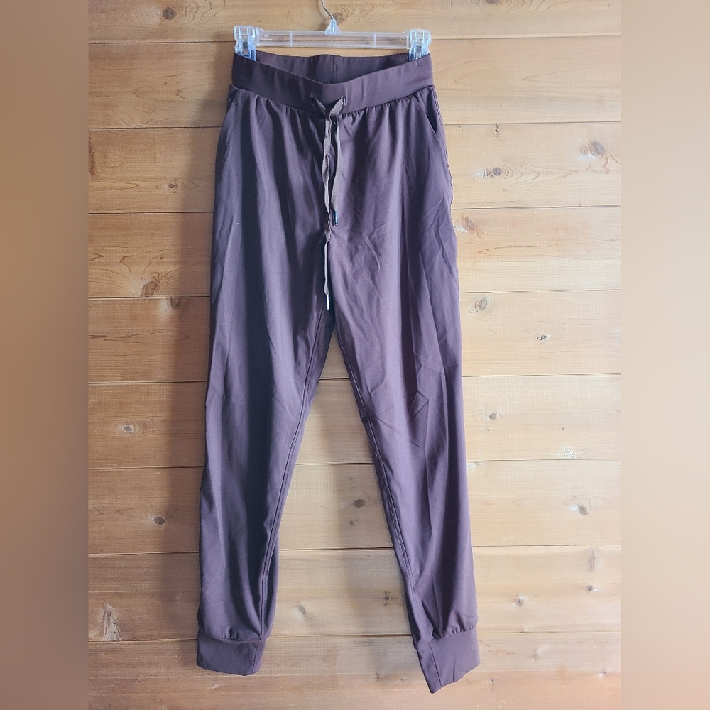 Libin Womens Chocolate Brown Joggers